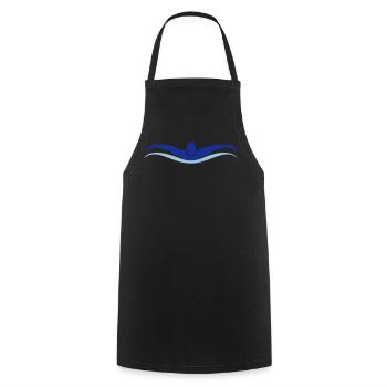 nage - Tablier de cuisine - noir - Devant - AI Model Male 185 dark (185cm)