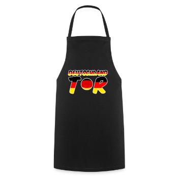 Deutschland Tor Fußball, WM, Sport, Geschenk - Kochschürze - Schwarz - Vorne - AI Model Male 185 dark (185cm)