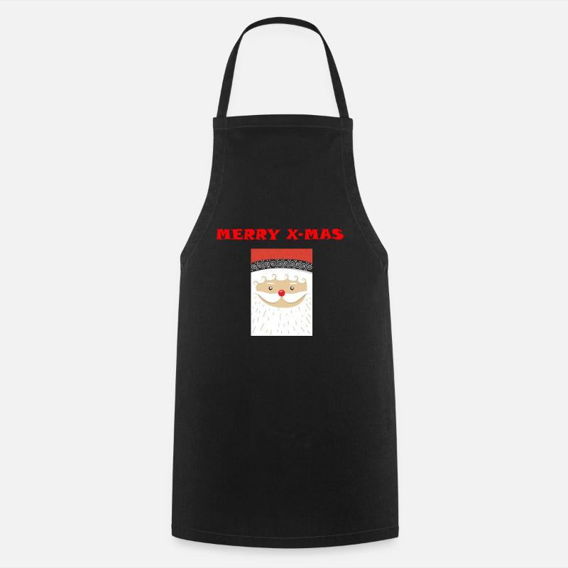 merry x mas with Nicholas - Cooking Apron - black