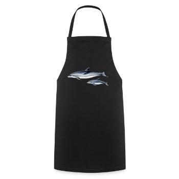Repéré Dolphin - Dauphin tacheté - Dauphin tacheté - Tablier de cuisine - noir - Devant - AI Model Male 185 dark (185cm)