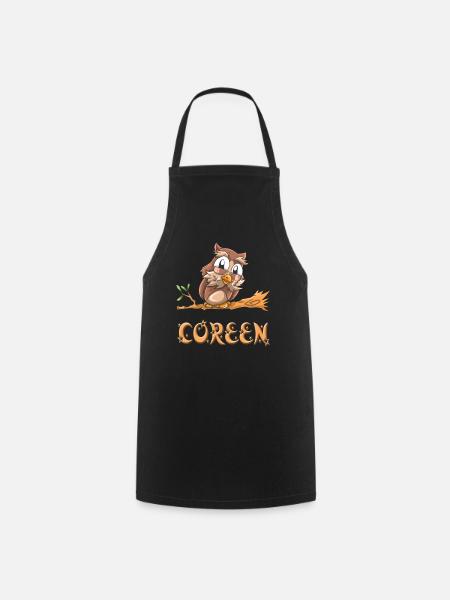 Eule Coreen - Tablier de cuisine - noir