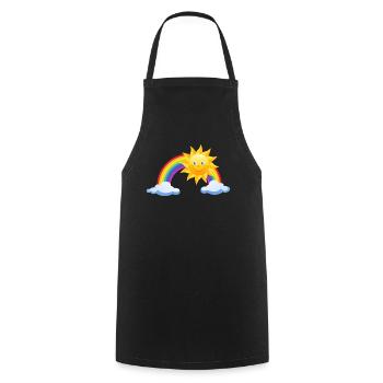Arc-en-ciel - Tablier de cuisine - noir - Devant - AI Model Male 185 dark (185cm)