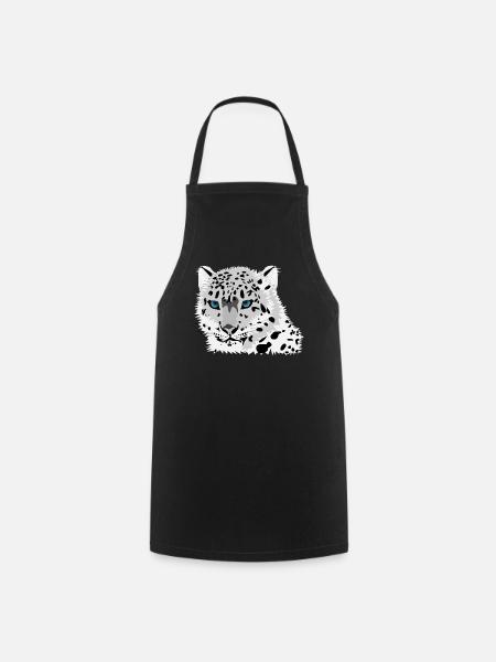 Leopard Katze - Kochschürze - Schwarz