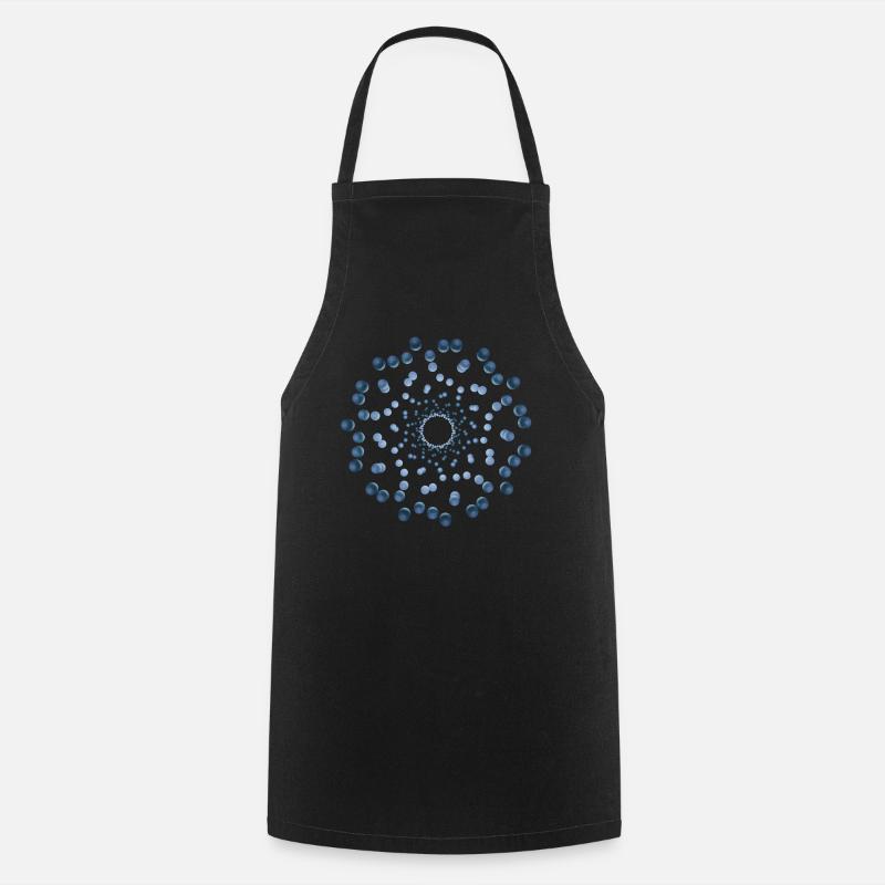 atom - Cellular three - Cooking Apron - black