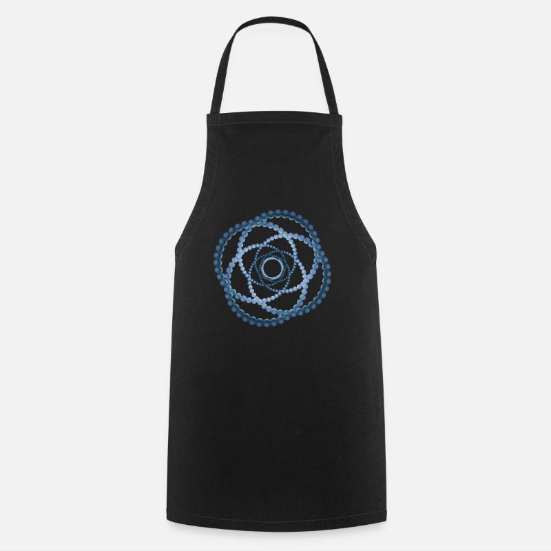 atom - cellular six - Cooking Apron - black