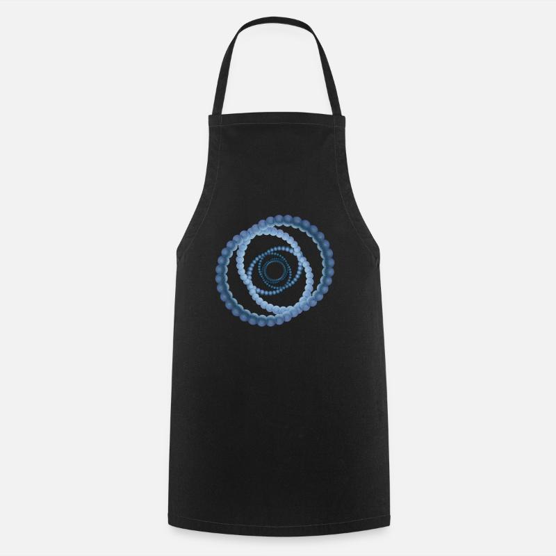 atom - cellular eight - Cooking Apron - black