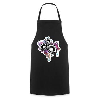 Summer Party and music best speakers gift - Cooking Apron - black - Front - AI Model Male 185 dark (185cm)