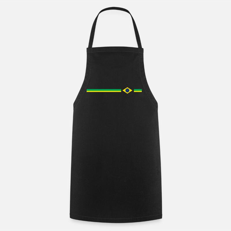 Brazil Design logo - Cooking Apron - black