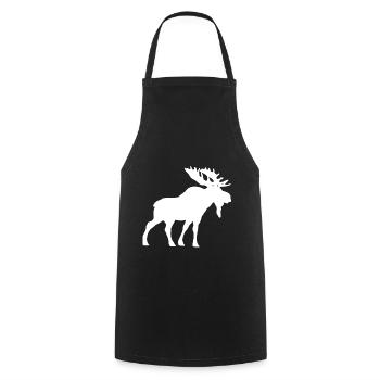 elk - Cooking Apron - black - Front - AI Model Male 185 dark (185cm)