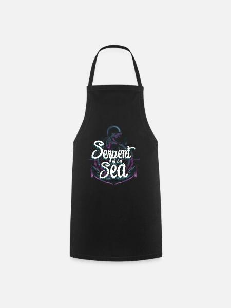 serpent de mer - Tablier de cuisine - noir