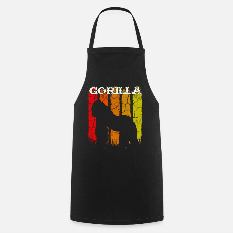 Gorilla - Kochschürze - Schwarz