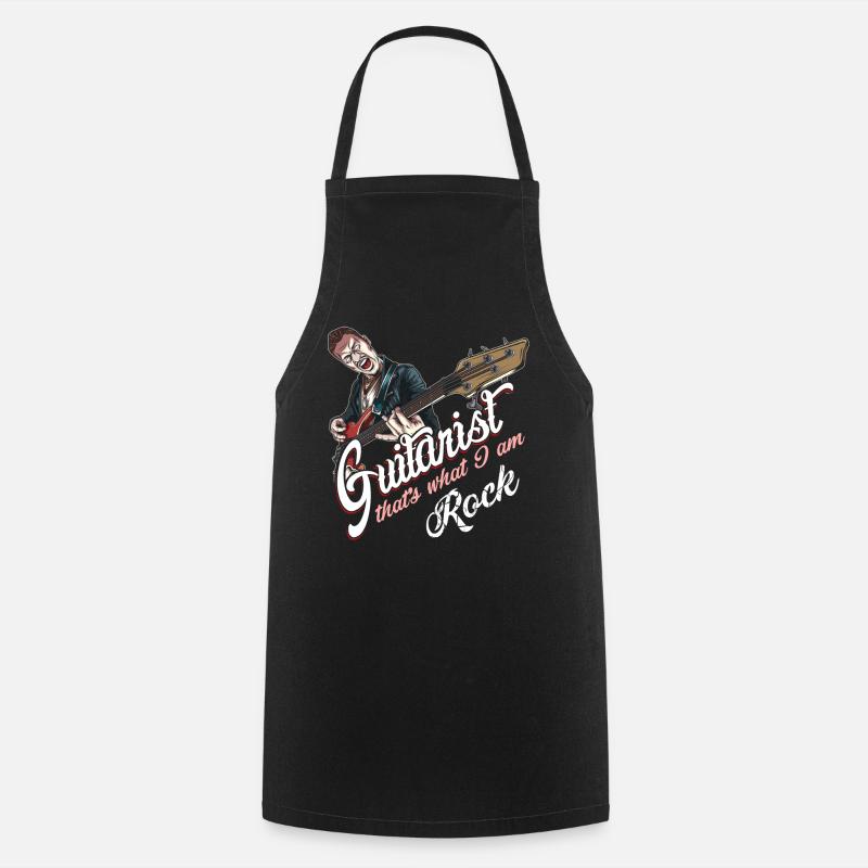 Rockabilly Gitarrist - Kochschürze - Schwarz