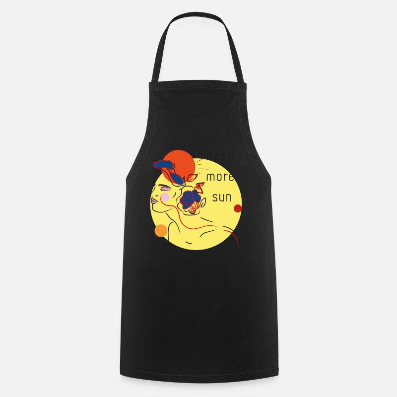 soleil d'été - Tablier de cuisine - noir