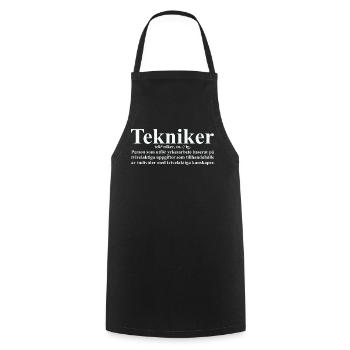 Tekniker - Tablier de cuisine - noir - Devant - AI Model Male 185 dark (185cm)