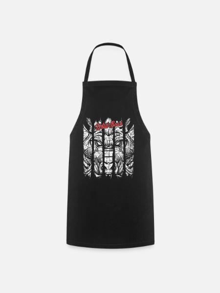 Boar Modern Trendy Warthog - Cooking Apron - black