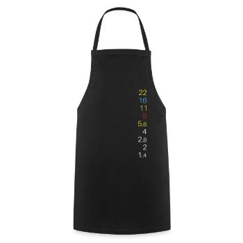 Kamera - Kochschürze - Schwarz - Vorne - AI Model Male 185 dark (185cm)