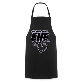 bachelor party wedding shower wedding - Cooking Apron - black - Front - AI Model Male 185 dark (185cm)