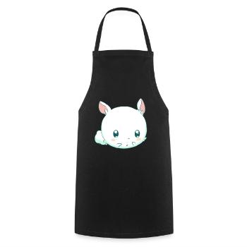 Hase Kawaii - Kochschürze - Schwarz - Vorne - AI Model Male 185 dark (185cm)
