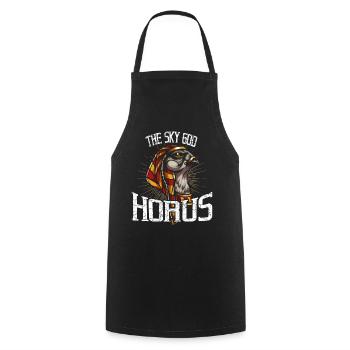 Horus Egypte Falcon Dieu Divine Antique - Tablier de cuisine - noir - Devant - AI Model Male 185 dark (185cm)
