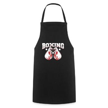 Boxing Gloves - Cooking Apron - black - Front - AI Model Male 185 dark (185cm)