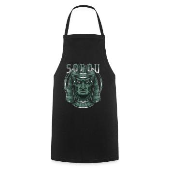 Gott des Himmels Sopdu Ägyptisch Ägypten Gottheit - Kochschürze - Schwarz - Vorne - AI Model Male 185 dark (185cm)
