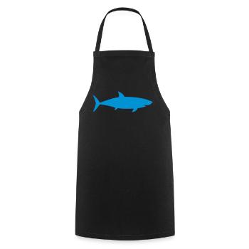 requin - Tablier de cuisine - noir - Devant - AI Model Male 185 dark (185cm)
