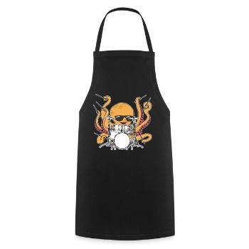 Pilons de batterie - Tablier de cuisine - noir - Devant - AI Model Male 185 dark (185cm)