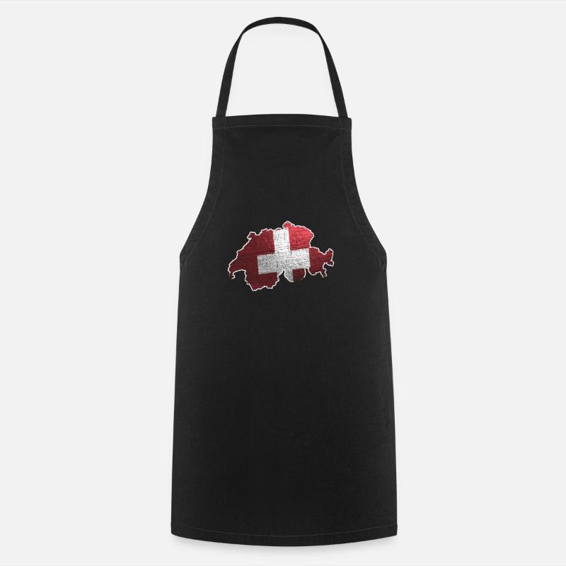 Schweiz - Kochschürze - Schwarz