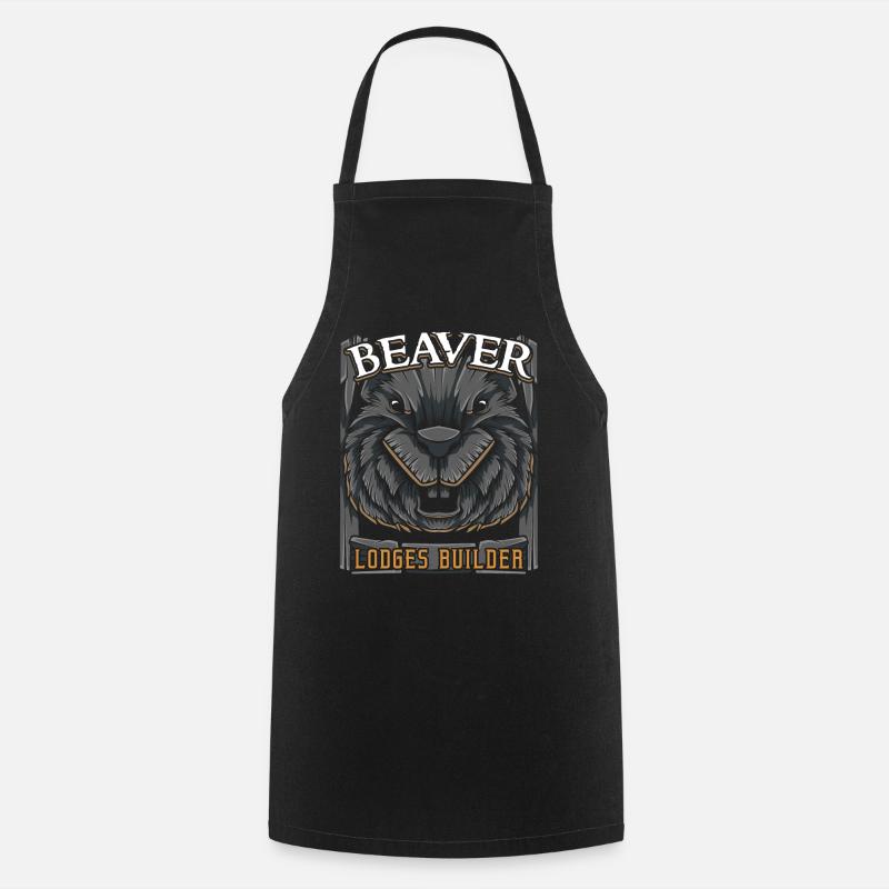 beaver - Cooking Apron - black