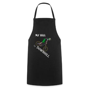 downhill - Cooking Apron - black - Front - AI Model Male 185 dark (185cm)