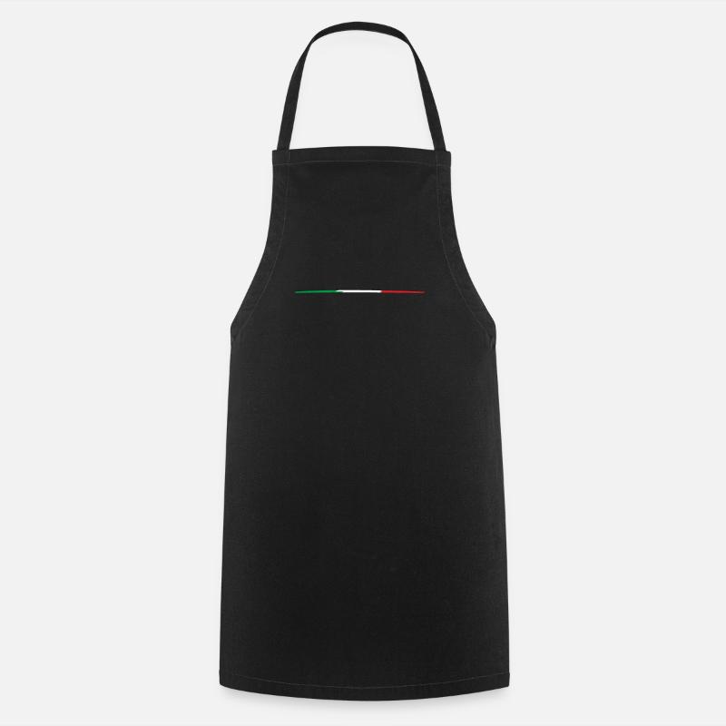 Italian flag - Cooking Apron - black