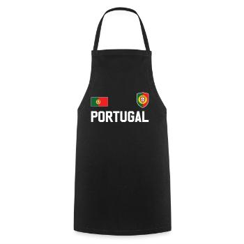 PORTUGAL TRIKOT - Kochschürze - Schwarz - Vorne - AI Model Male 185 dark (185cm)