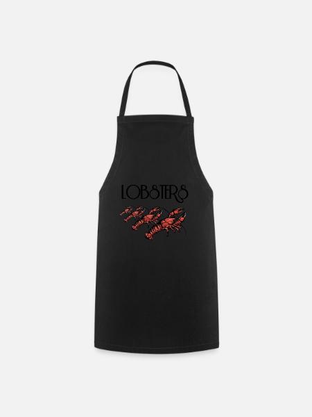 Lobsters - Cooking Apron - black
