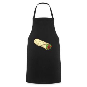 Doner Kebab Lamb Lahmacun Cadeau - Tablier de cuisine - noir - Devant - AI Model Male 185 dark (185cm)