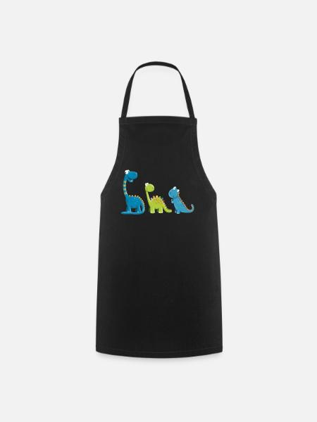 Drôle De Dinosaure Espèces I Dino Enfants Cadeau - Tablier de cuisine - noir