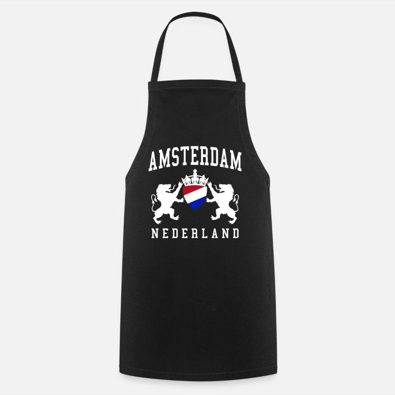 Amsterdam Amsterdam Amsterdam - Tablier de cuisine - noir