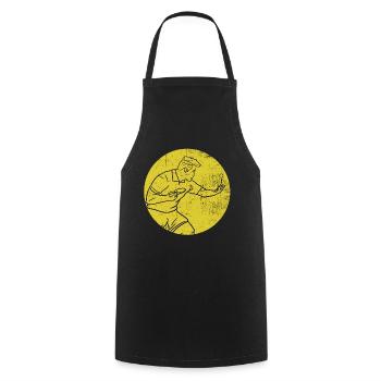 Table tennis serve gift - Cooking Apron - black - Front - AI Model Male 185 dark (185cm)