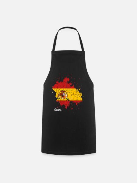 Espagne - Tablier de cuisine - noir