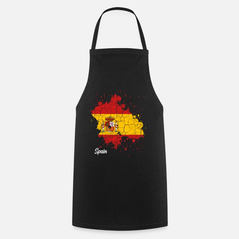 Spain - Cooking Apron - black