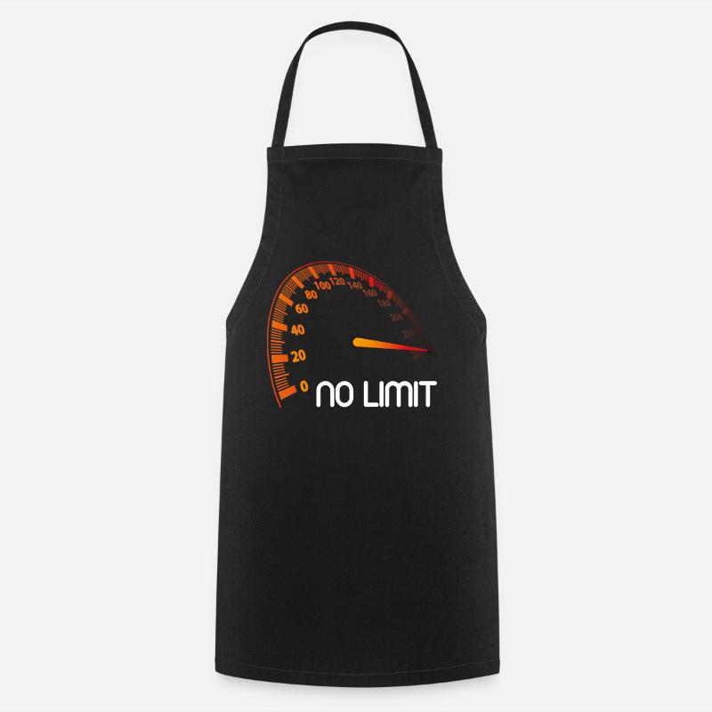 Compteur de vitesse - No Limit - Tablier de cuisine - noir