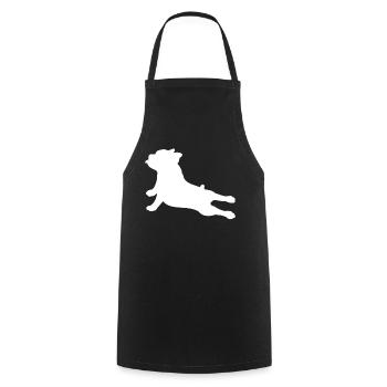 Bulldog - Cooking Apron - black - Front - AI Model Male 185 dark (185cm)