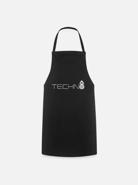 Ananas Techno - Tablier de cuisine - noir