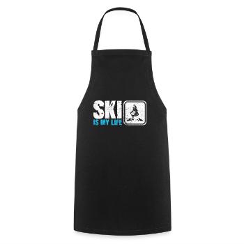 ski - Tablier de cuisine - noir - Devant - AI Model Male 185 dark (185cm)