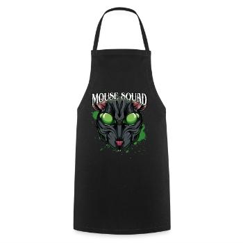 Mouse Squad | Animaux sauvages toxiques rat rongeur cadeau - Tablier de cuisine - noir - Devant - AI Model Male 185 dark (185cm)