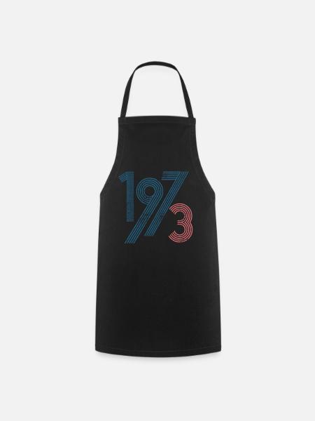 1973 Vintage Trikots Retro Geburtstag - Kochschürze - Schwarz