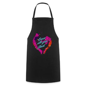 Dance With Your Heart | Dance couple dancing gift - Cooking Apron - black - Front - AI Model Male 185 dark (185cm)