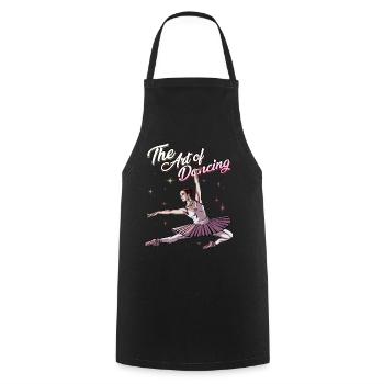 Ballet dancer | Ballerina Dance Gift Idea - Cooking Apron - black - Front - AI Model Male 185 dark (185cm)