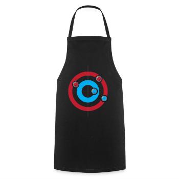 Curling Curling Stones - Cooking Apron - black - Front - AI Model Male 185 dark (185cm)
