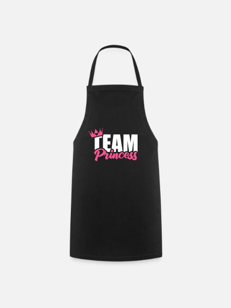 Équipe princesse - Tablier de cuisine - noir