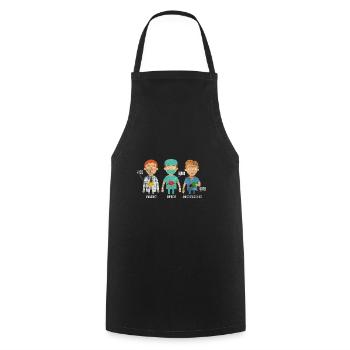 Anesthetist doctor anesthesia surgeon gift - Cooking Apron - black - Front - AI Model Male 185 dark (185cm)